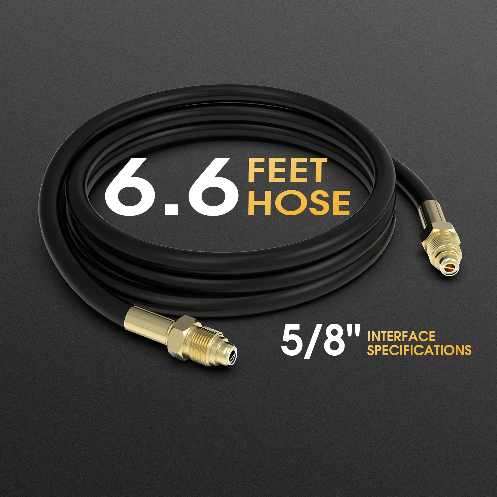 TOOLIOM アルゴン CO2 レギュレーター、6.6 フィートのホース付き、MIG/TIG 互換、CGA580 インレット、0-4000 PSI、精密流量制御