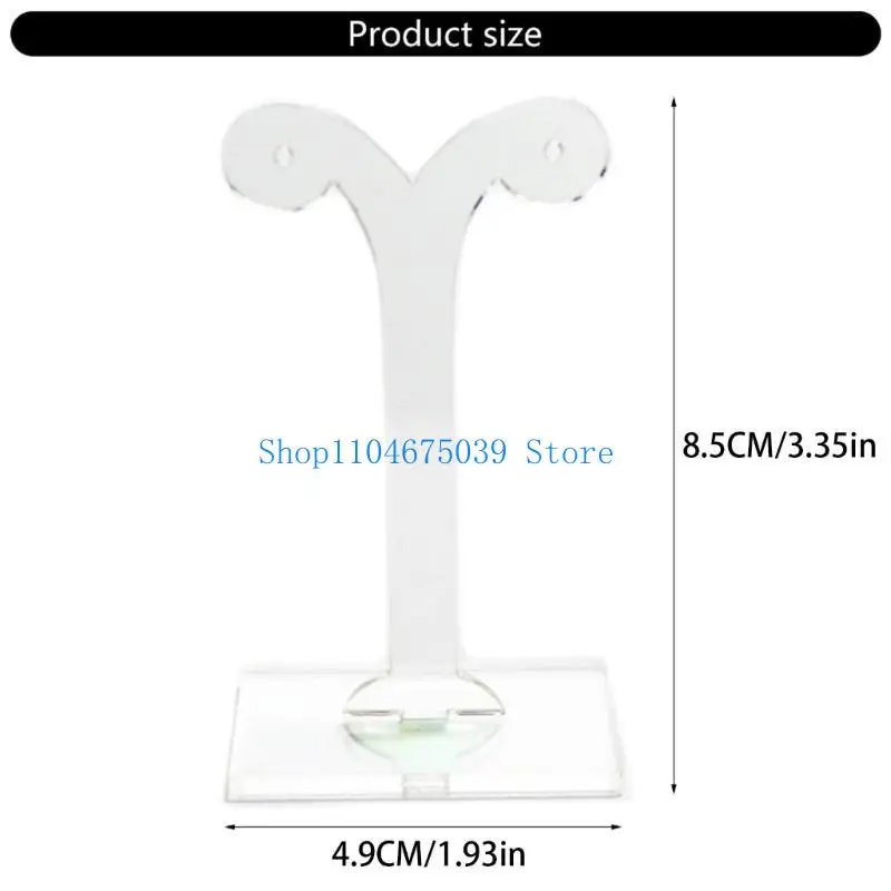 منظم عرض حلق أكريليك على سطح الطاولة 5asd، حامل مجوهرات شفاف لبراعم الفاصوليا للاستخدام في المعارض والخزائن