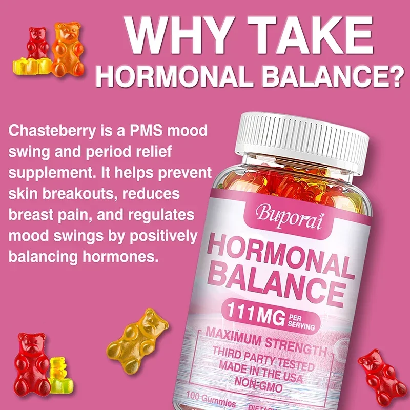 Regulates Hormone Balance Gummies - Supports Hormonal Balance, Mood and Energy During Menopause