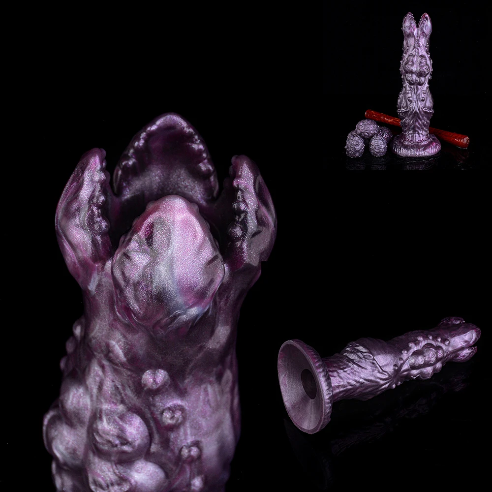 SXM Hollow Ovipositor Anal Plug Fantasy Anal Dildo Lay Egg Laying for Women Vaginal Stimulation Silicone Ball Masturbator