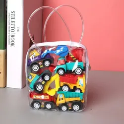 6Pcs Mini inerziale tirare indietro ingegneria auto Set bambino bambini giocattoli del fumetto regalo di compleanno