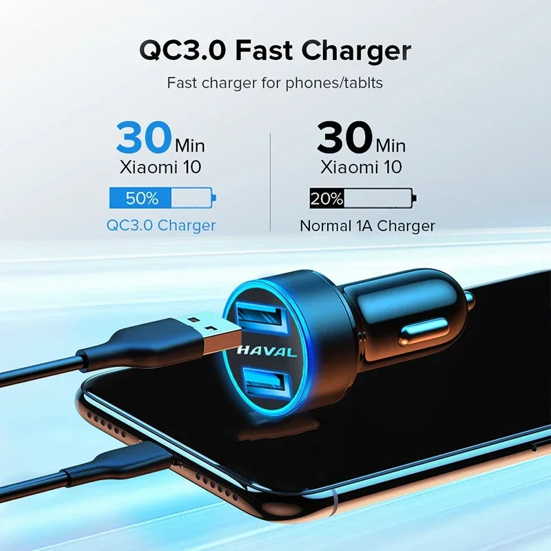 

Car Charger For Cigarette Lighter 5V3A Fast phone Charging For Haval Jolion H6 2021 H9 F7X F7 H2S H7 M6 H3 H4 H5 H8 F5 H2 2020