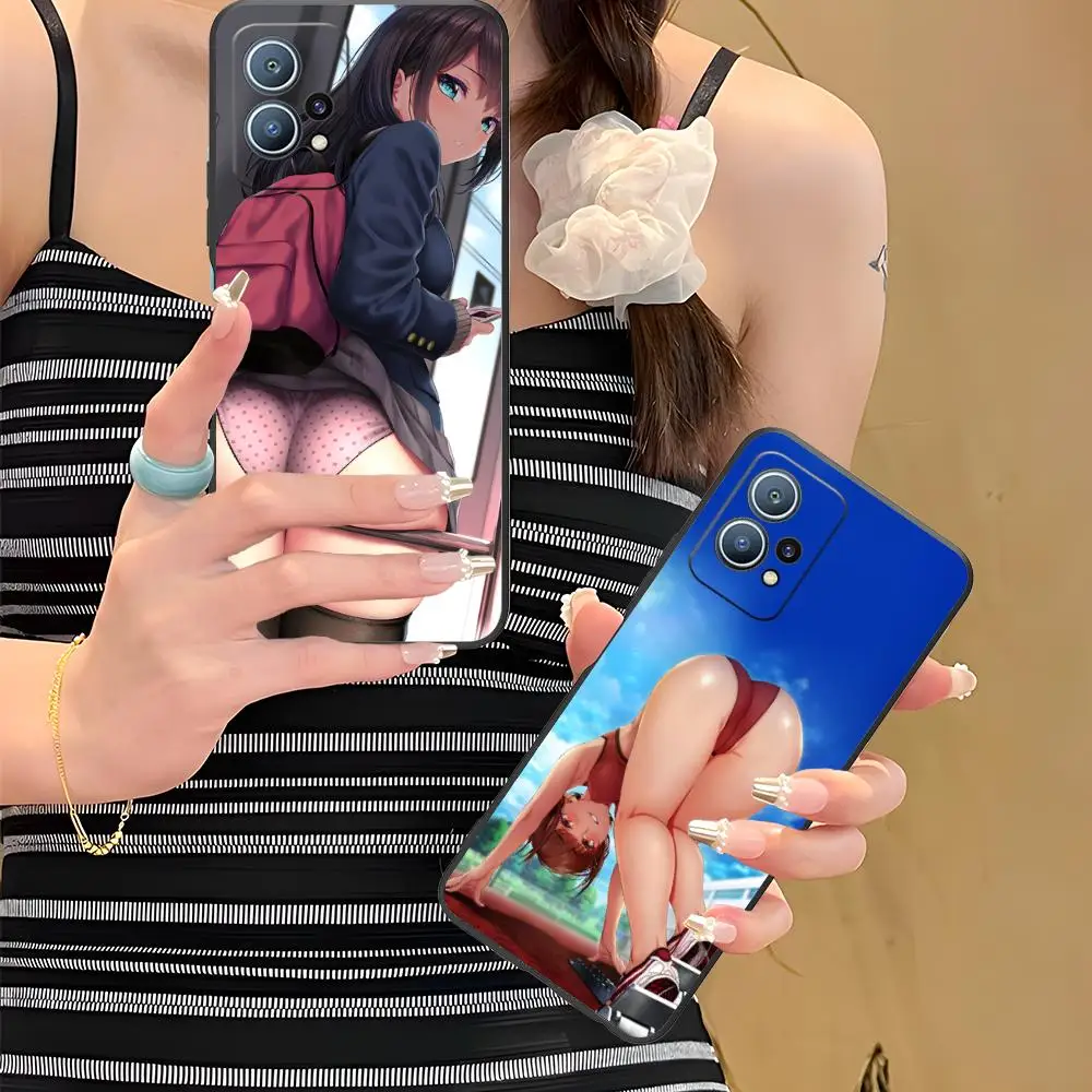 أنيمي Waifu هنتاي قضية الهاتف المحمول لهواوي P60 P50 P40 P30 P20 P10 P9 P8 برو لايت زائد الطباعة الملونة الغطاء الواقي