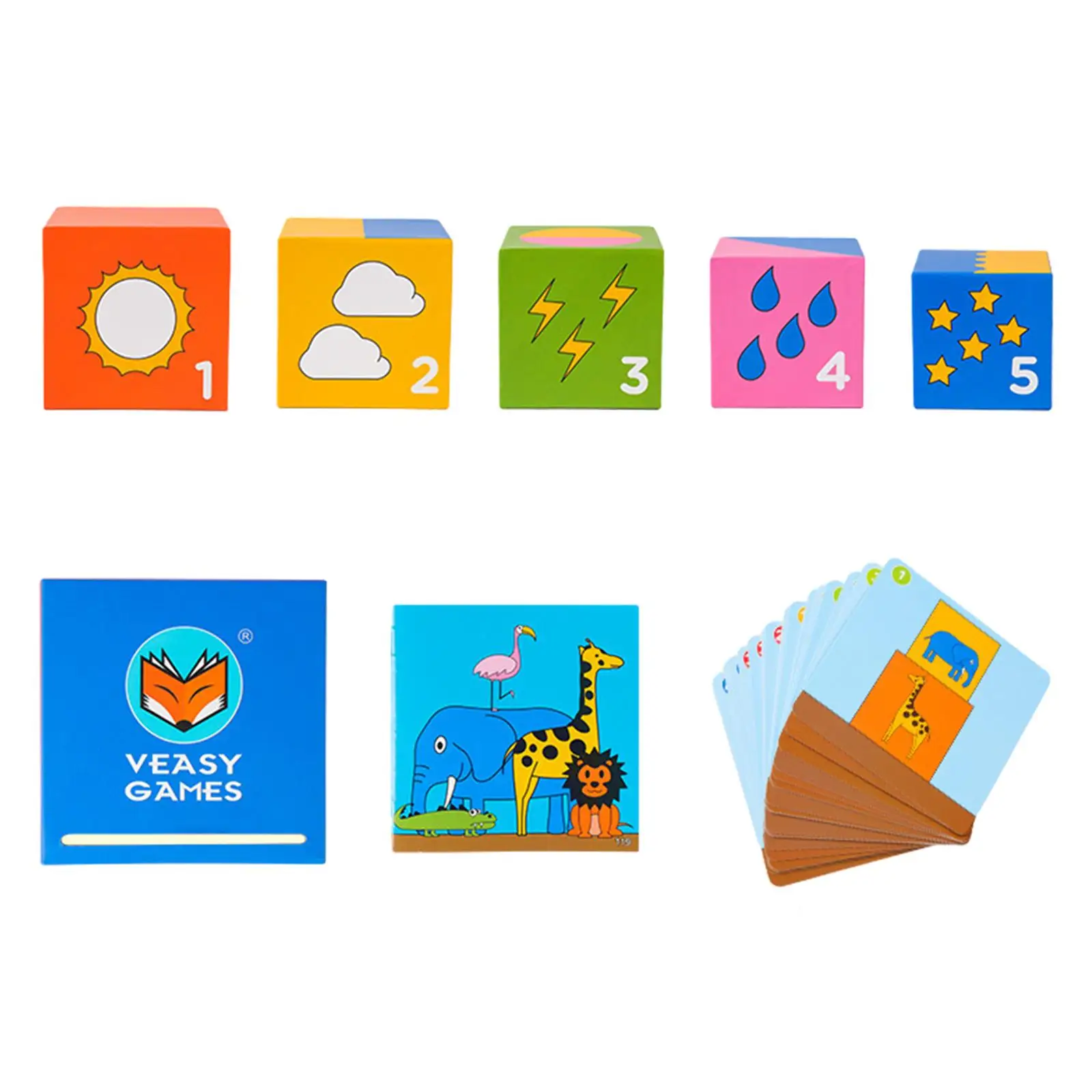 Jouet de tri de formes de couleurs avec 20 cartes, jouet sensoriel d'apprentissage préscolaire pour 1-3