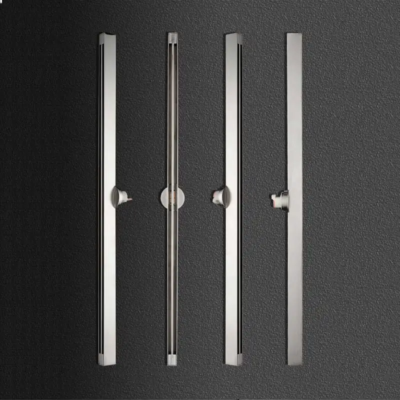 304 Stainless Steel Shower Drain Cover Rectangle Shower Grate Sink Invisible Long Linear Floor Drain