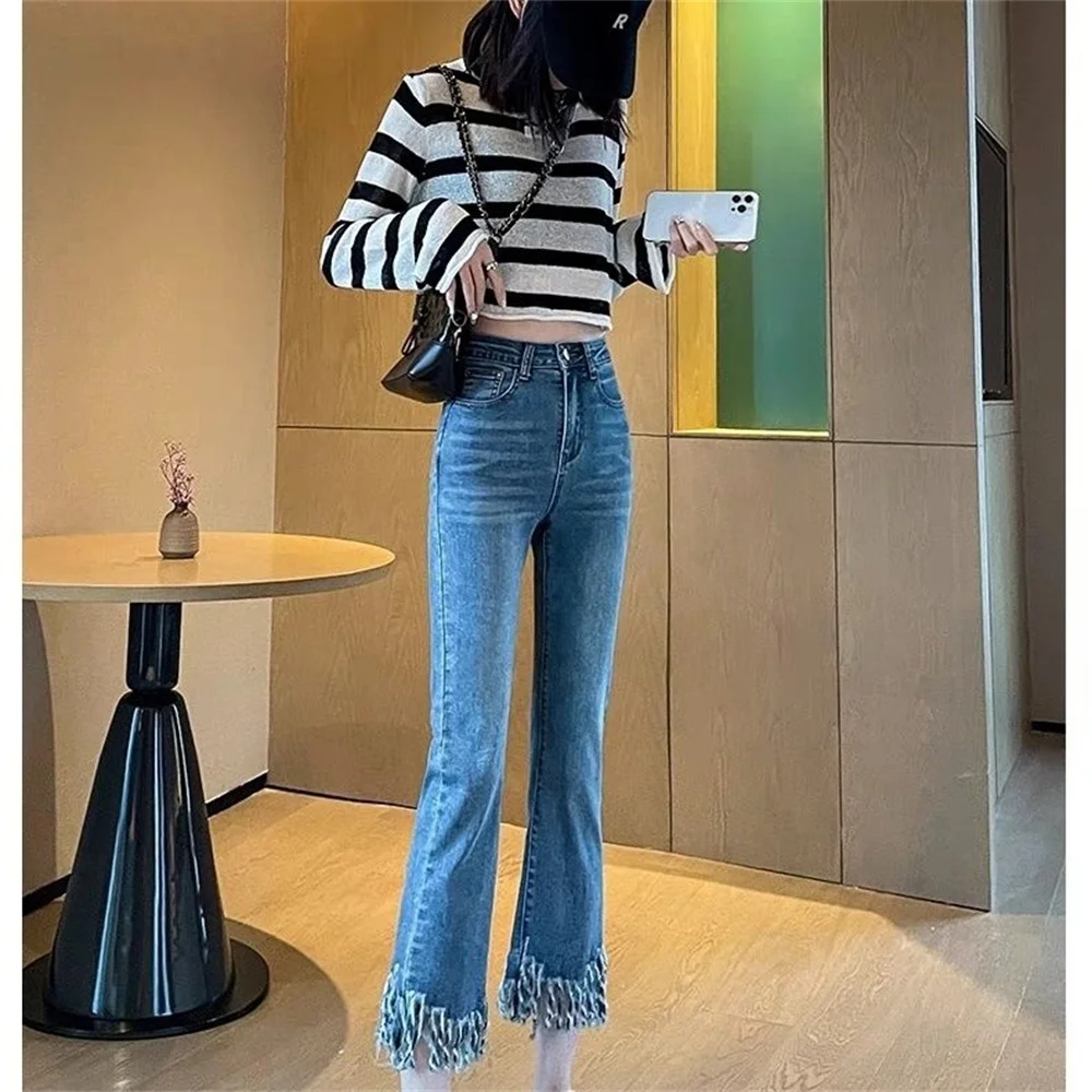 Straight Leg Jeans Woman High Waist Y2k Female Clothing Vintage Jeans Women 2023 Denim Korean Fashion Women's Pants Streetwear