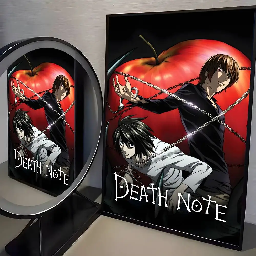 Anime Death Note DN L Klassisches Vintage-Poster Kunst HD-Leinwand Hochwertiger Ästhetischer Druck Papier Wandkunst für Wohnzimmer Heimdekoration – Detail 8