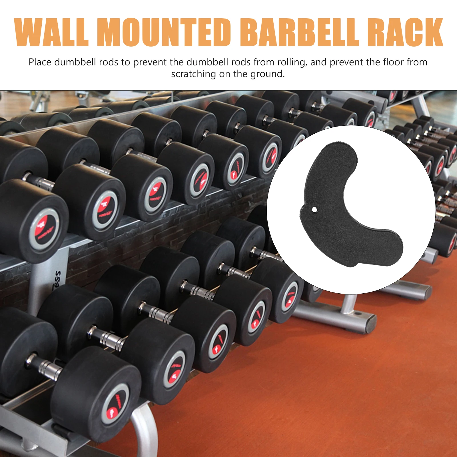 

6Pairs Dumbbells Shockproof Pads Durable Safe Long Time Use Good Partner Exercise Reminder Fitness Equipment Lifting Weights