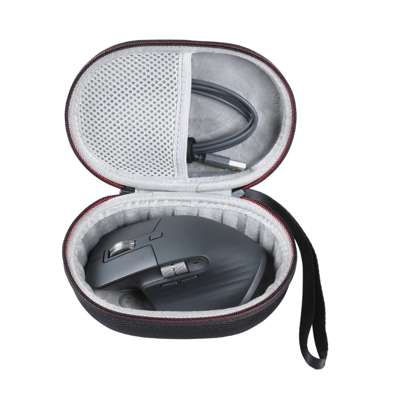 Portable EVA Hard Case For Logitech MX Master 3S Wireless Mouse Carrying Storage Bag Soft Lining For Travel Home Office