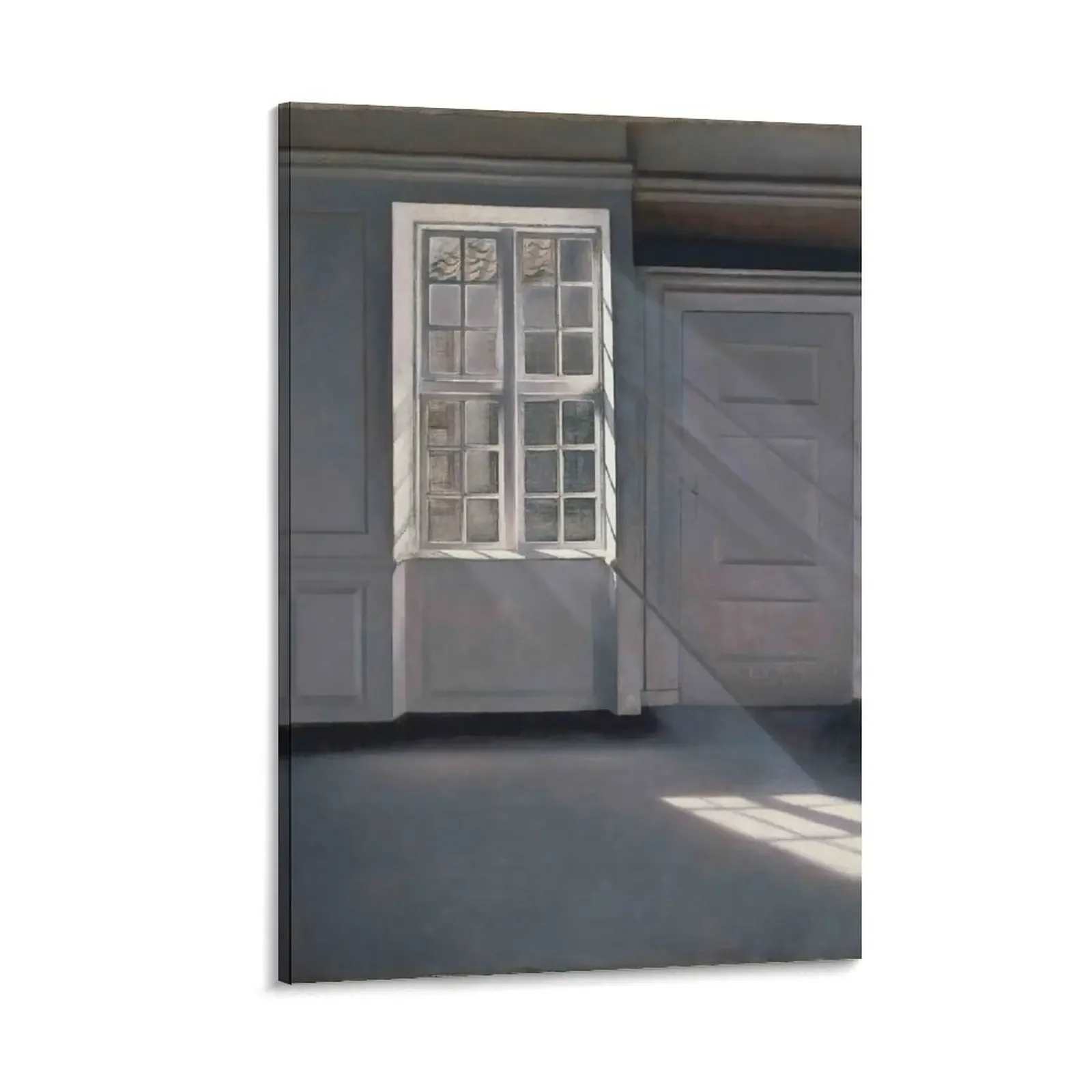 

Vilhelm Hammershi - Stvkornenes dans i solstrlerne (Dust Motes Dancing in Sunbeams) (1900) Canvas Painting