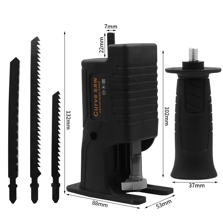 Wood Tool Electric Saw Reciprocating Saw Household Wood Tool Electric Drill Screwdriver Conversion Head for Multifunctional Saw