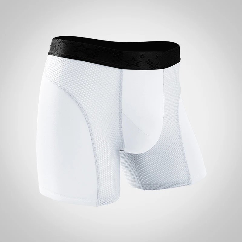 

4PCSExtended sports underwear, men's briefs, anti-rub legs, running large-sized breathable training