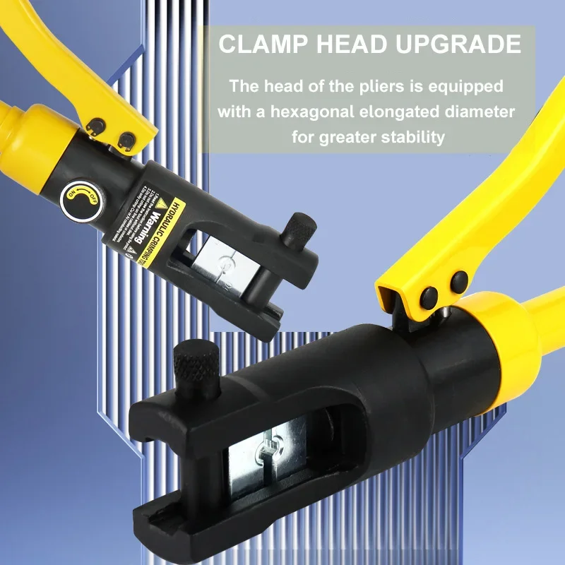 手動油圧式工具 盗難防止 手動クイック圧着ペンチ 銅アルミノーズ圧着ペンチ ポータブルケーブル圧着工具