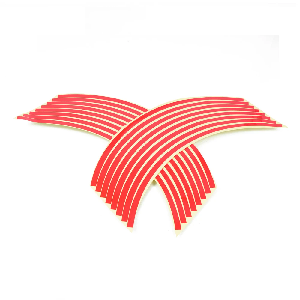 

1set of 16pcs Wheel Sticker Reflective Rim Stripe Tape Bike Motorcycle Stickers For Honda For Kawasaki Z750 Z800 For YAMAHA MT07