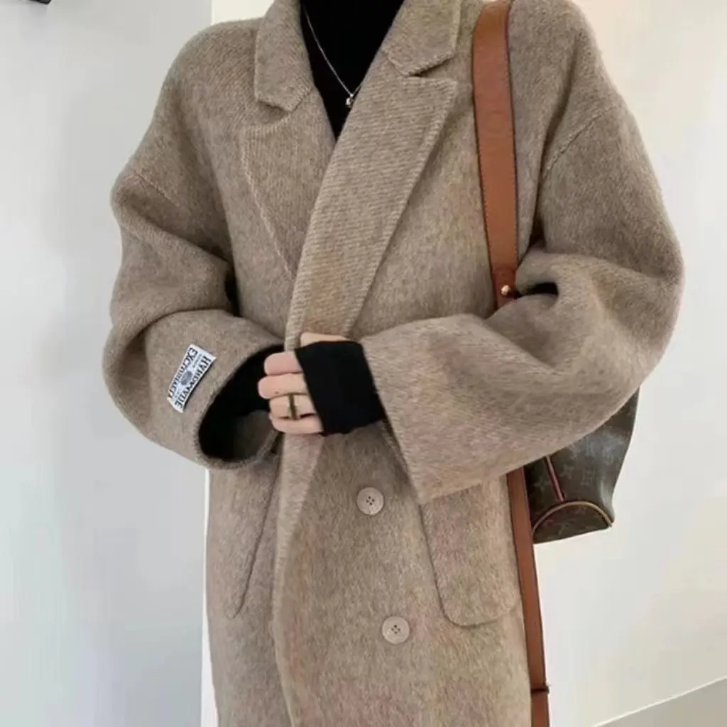 

Upgraded Baby Camel Double-Sided Wool Coat Women's Short Stylish Little Wool Outerwear Fashionable Spring Autumn Jacket