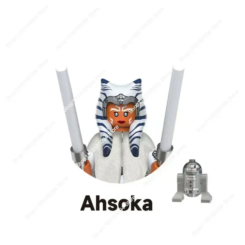 Giocattoli caldi Star wars Nuovi blocchi di costruzione Ahsoka HanSolo Luke Jan Dodonna Padme Amidala Leia Oagana Mattoni Action Figures Guerre Giocattoli