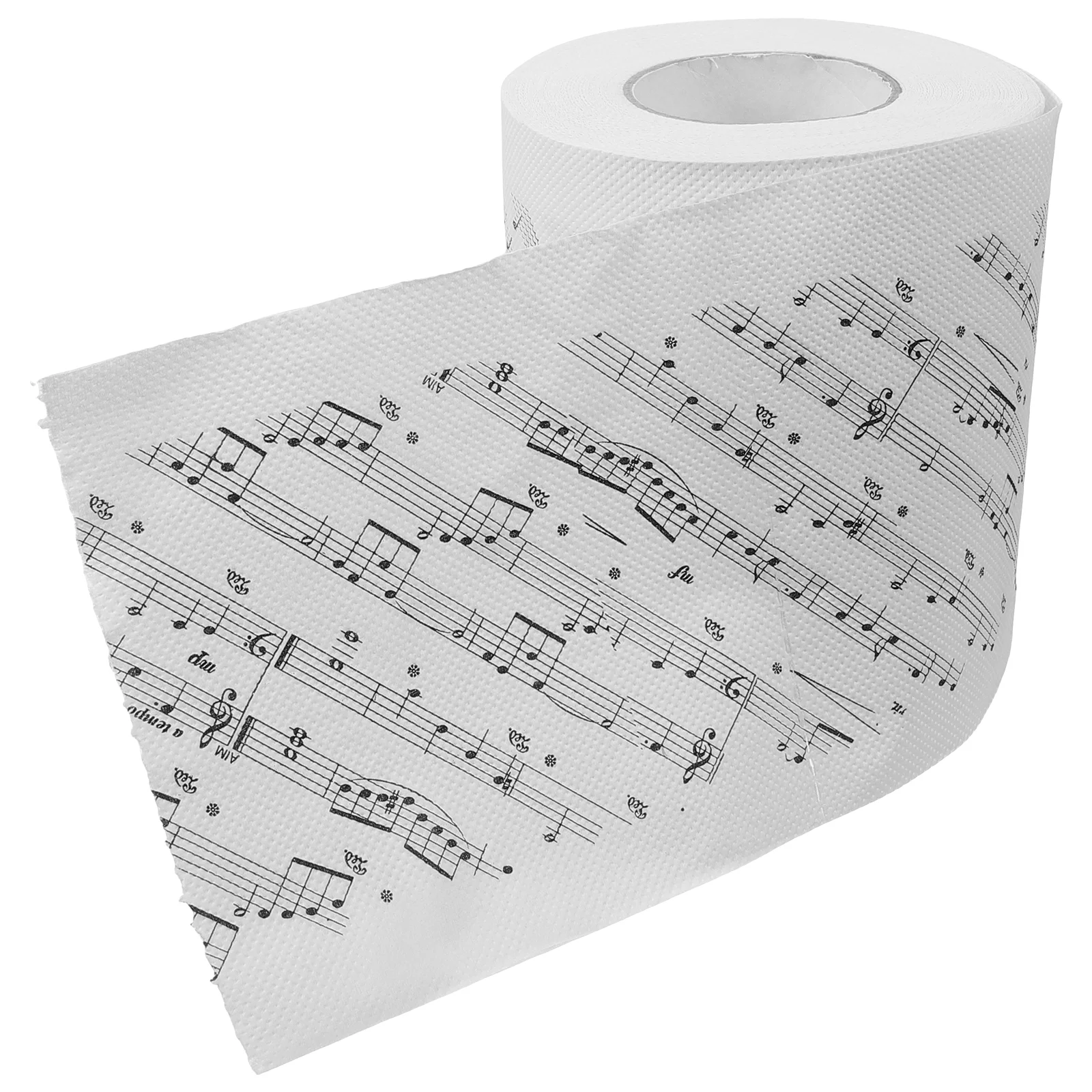 1 rollo de papel tisú para notas musicales, papel higiénico para fiesta, toalla de papel tisú facial para baño, rollos de pañuelos higiénicos para el hogar