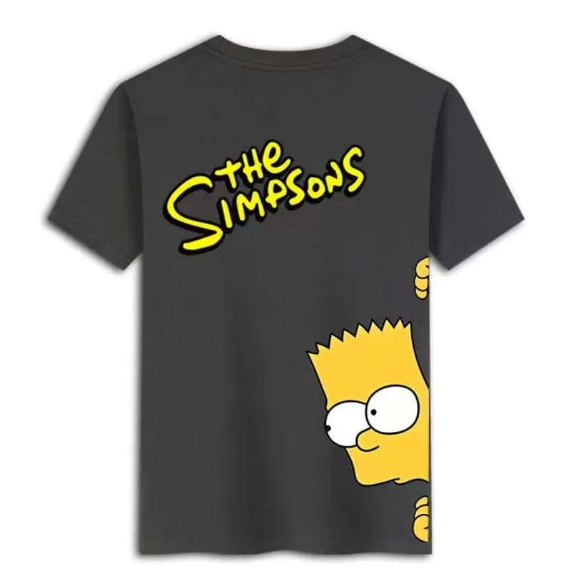 

Simpsons Family Men's And Women's Short Sleeve T-Shirt Couple's Summer New Style Versatile Top