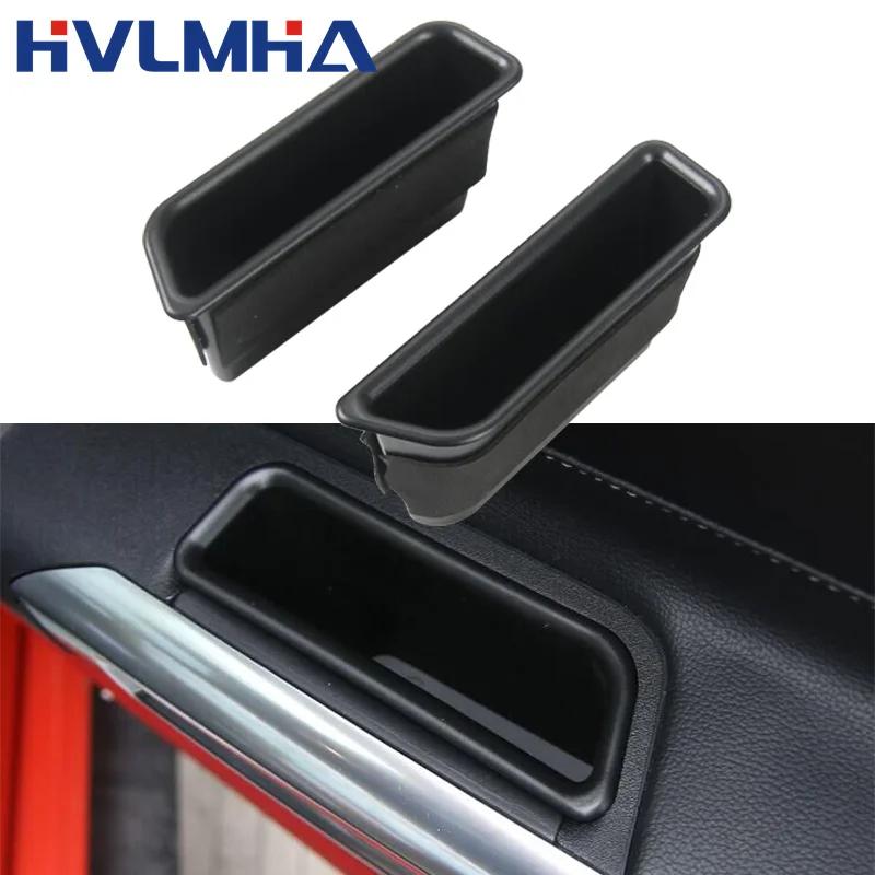 For Ford Mustang 2015 2016 2017-2019 Door Inner Handle Container Holder Tray Storage Box Organizer Holdern Car Accessories