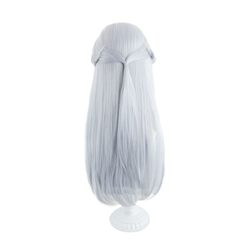 ゲーム LOL スピリットブロッサムアルーネコスプレウィッグロング銀白色女性コスプレウィッグ耐熱人工毛ウィッグ