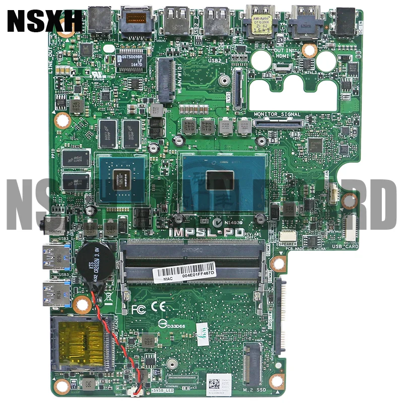 

CN-08GGCV 24 7459 материнская плата AIO I5-6300HQ CPU IMPSL-PD 08GGCV 8GGCV DDR4 материнская плата 100% протестирована полностью