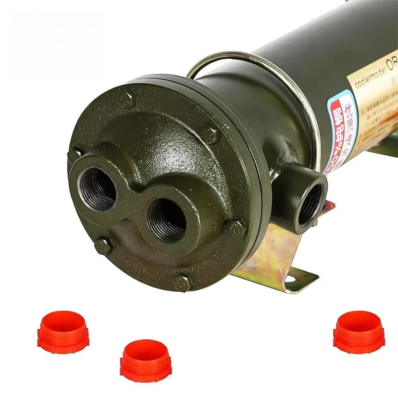 Refrigerador de óleo hidráulico de refrigeração a água OR-350 OR600 ou 1200 Shell e tubo Trocador de calor marinho Transmissão Refrigerador de óleo hidráulico