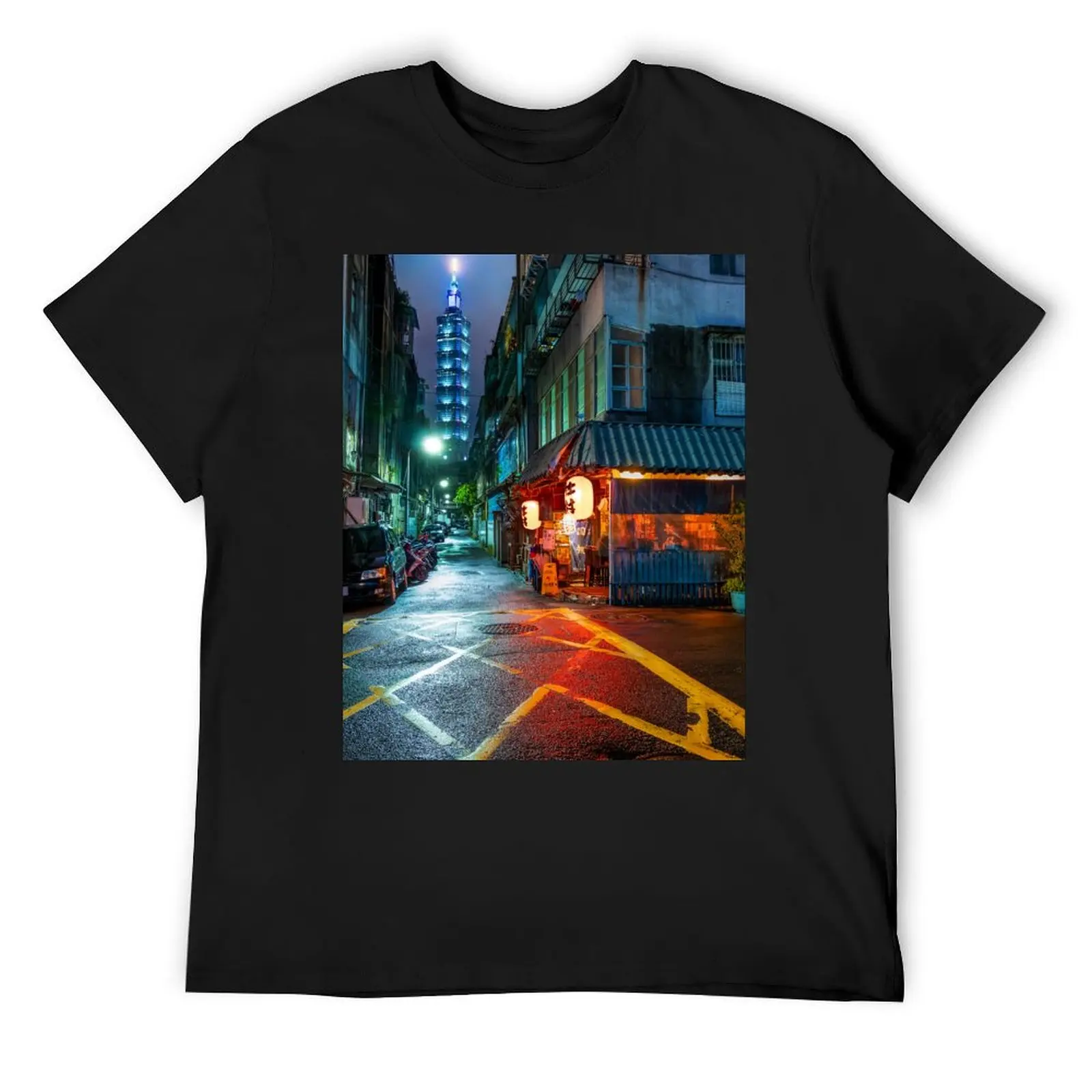 

A Night in Taipei T-Shirt Luxury man Short sleeve tee funny gifts funny meme t-shirts plain black t shirts men