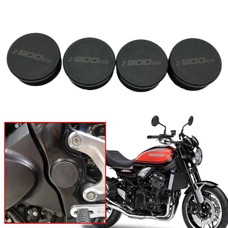 

Motorcycle Frame Hole Cover Caps Plug Decorative Frame Cap Fit For Kawasaki Z900RS Z 900RS Z900 RS 2017-2020 2019 Accessories
