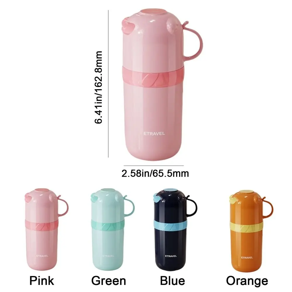 Sealed Travel Mouthwash Cup Detachable Dustproof Toothbrush Toothpaste Cup with Handle Plastic Toothbrush Organizer Box Student