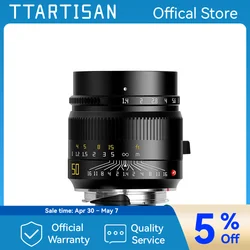 TTArtisan 50mm F1.4 ASPH Full Frame Manual Focus Lenses for Leica M-Mount Cameras Like M240 M3 M6 M7 M8 M9 M9p M10 Leica Lens