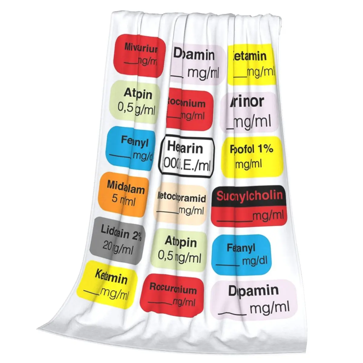 Anesthesia Medication Blanket Soft Warm Flannel Throw Blanket Plush for Bed Living room Picnic Travel Home Sofa