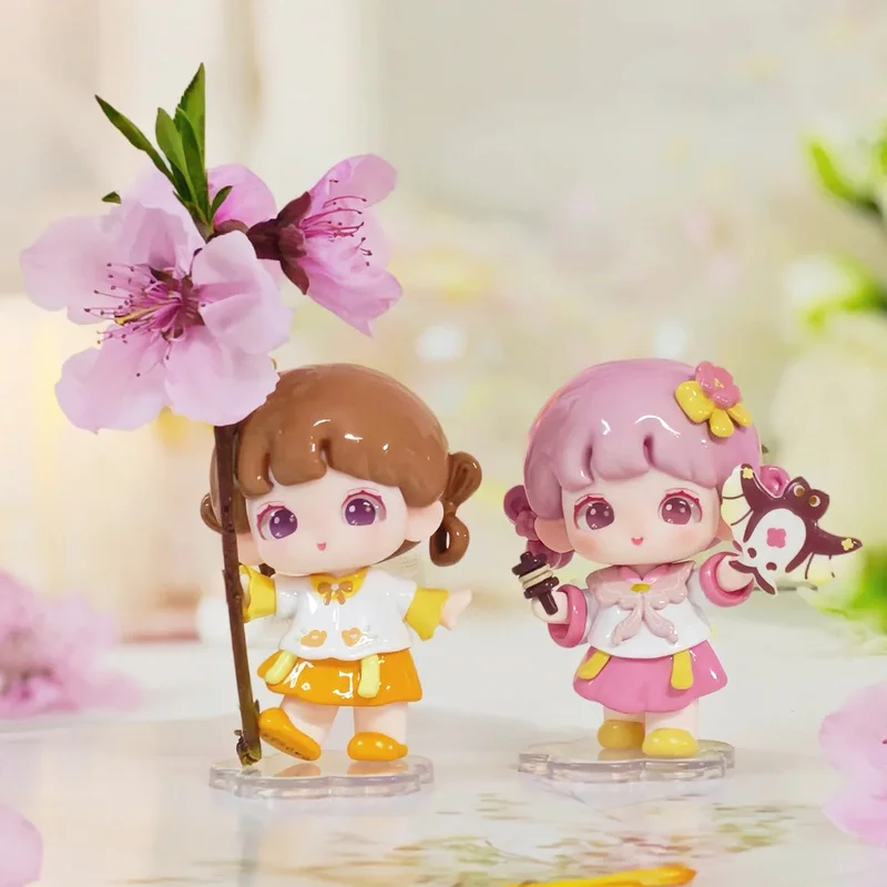 Новые мини-фигурки Yooie Blind Box: серия «Четыре сезона», милые коллекционные трендовые настольные украшения, куклы-орнаменты, подарок для девочек