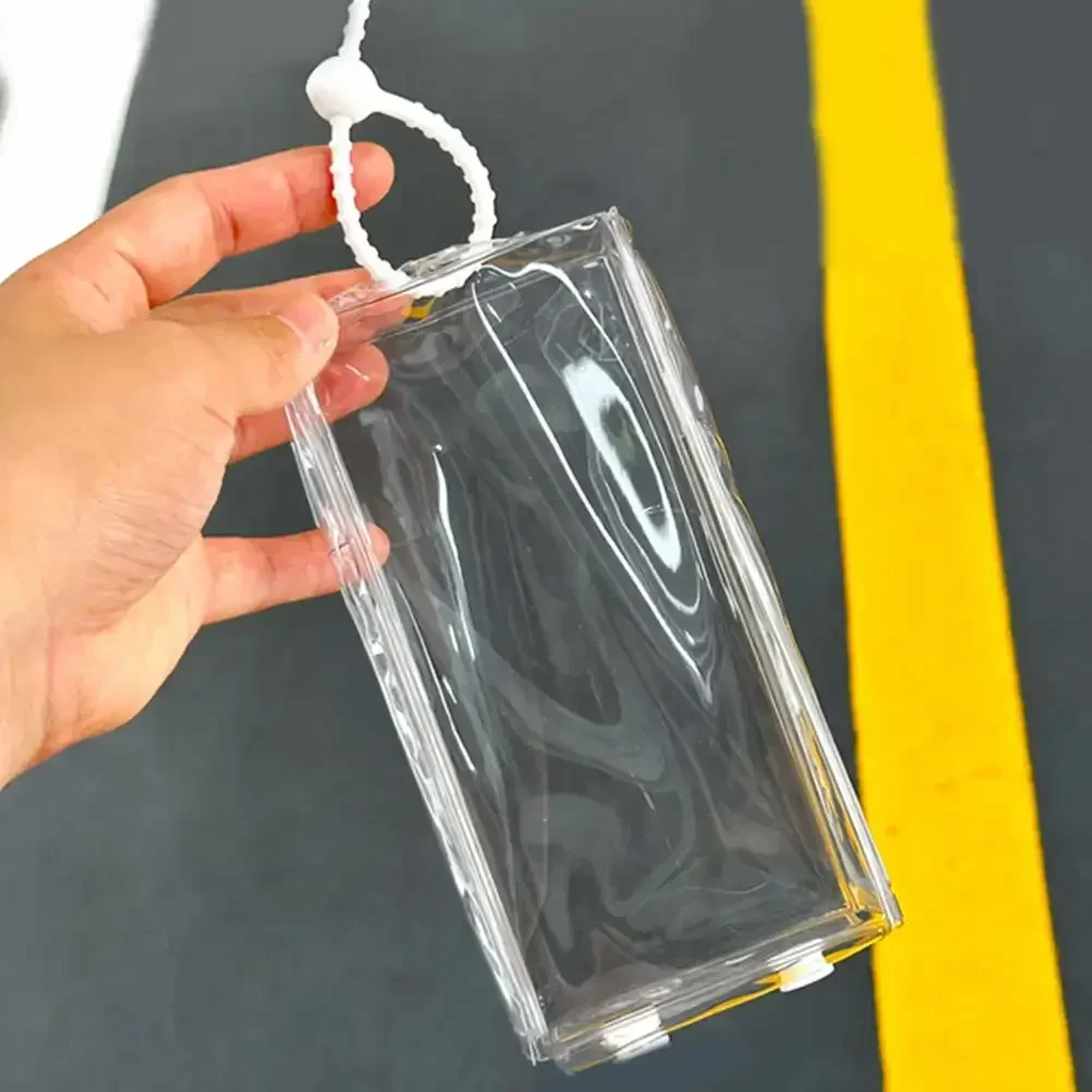 15cm Transparent Pain Pack for labubu Pendant Protective Cover Doll Plush Dustproof Bag Hanging Bag