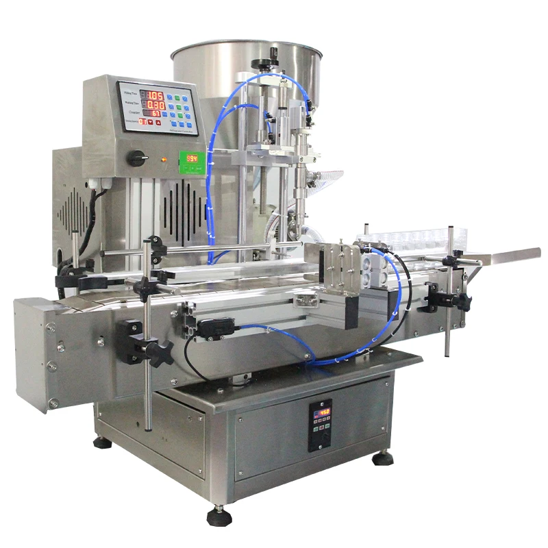 

Hot Sale High Speed 10-60bottles/minute Auto Table Top Rotor Pump Cream Liquid Filling Machine