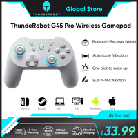 ThundeRobot G45 Pro Three-mode Wireless Gamepad Gaming Controller Hall Effect Built-in NFC  for Switch Windows PC STEAM TV