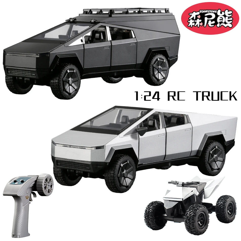 

SENNIXIONG 1:24 4WD Tesla RC Cyber Off-road Car RTR Rock Crawler All Terrain Vehicle Climbing Truck Alloy Pickup Toy for Adult