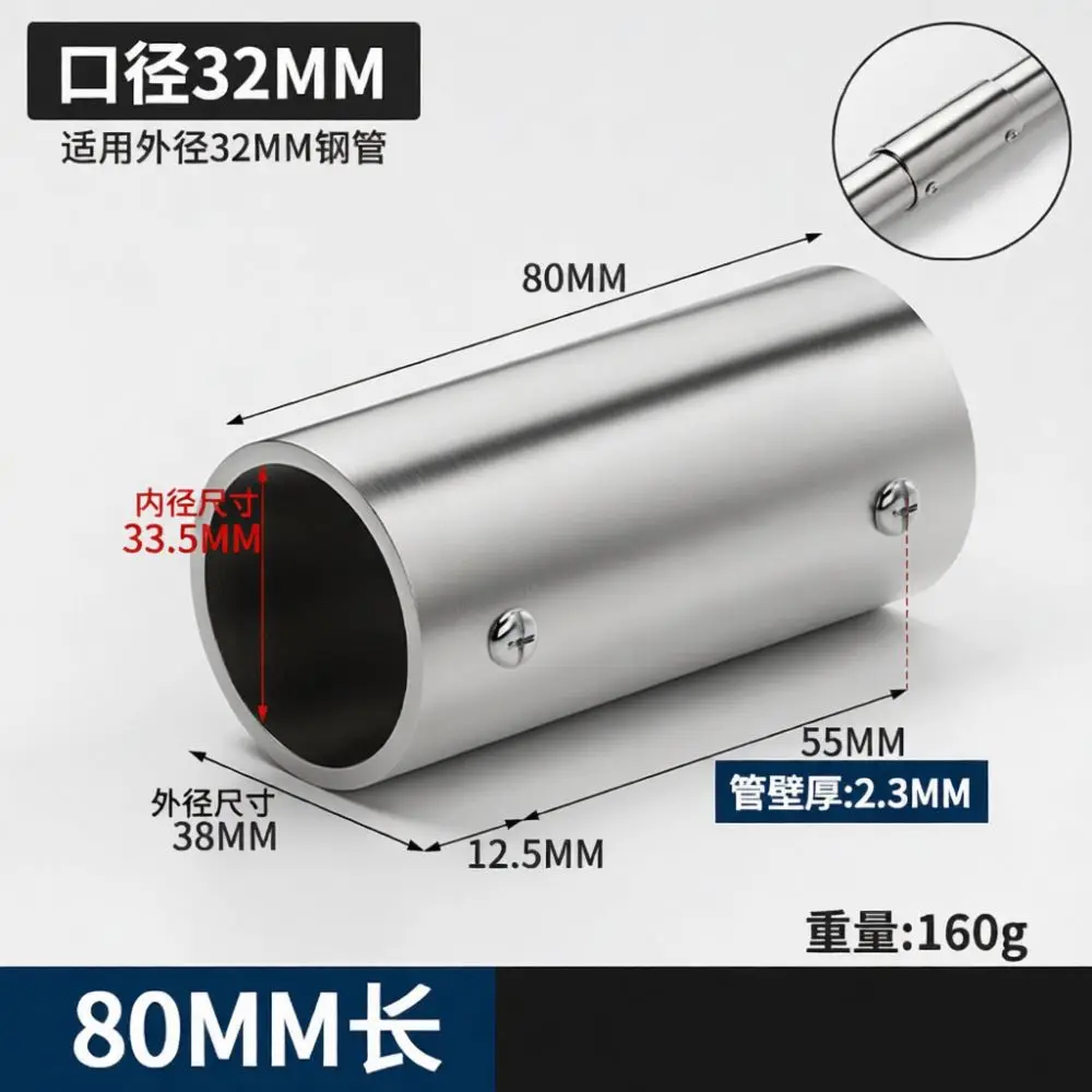 Stainless Steel Pipe Connector Right Angle Joint Heavy Duty Tube Fitting For Rack Shelf Assembly Hardware 19mm 25mm 32mm
