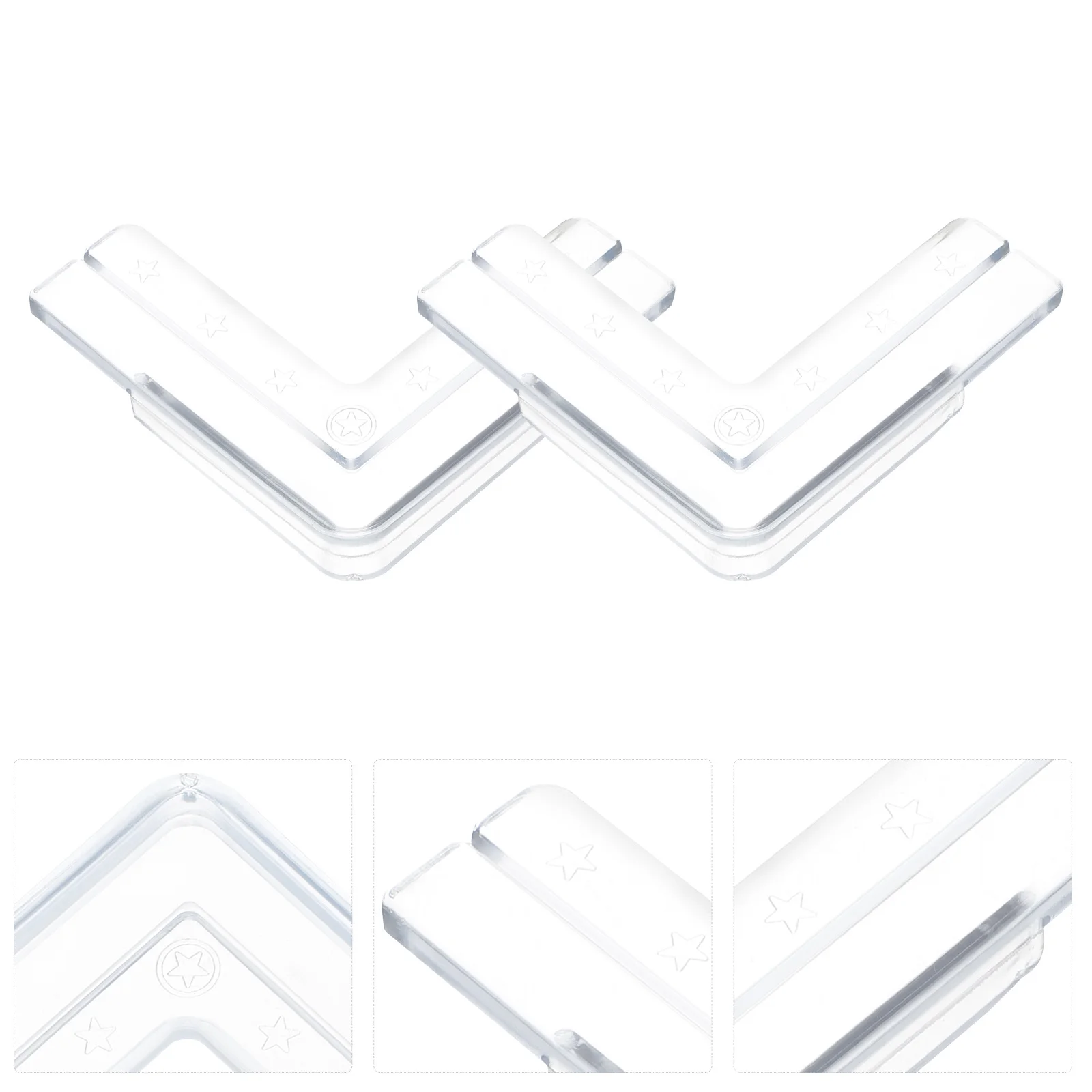 

12pcs Corner Pvc Edges Bumper For Window Simple Corner Cover Table Cuttable Sharp Edge Guard Safety Cover