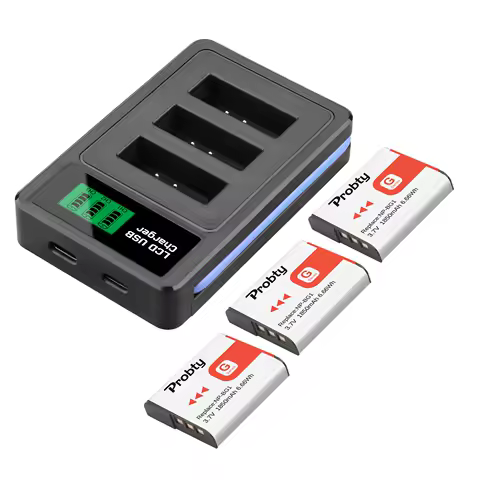 1850mAh NP-BG1 NP-FG1 NP BG1 FG1 Battery or 3 Slot LCD Charger For Sony Cyber-Shot DSC-W100 DSC-WX1 DSC-H50 DSC-H55 DSC-H3