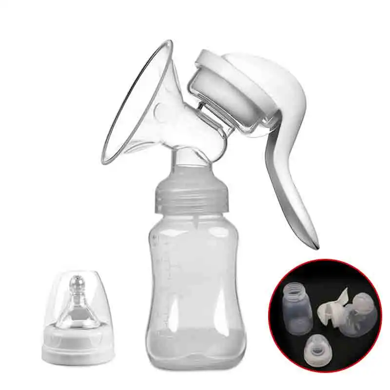 Manual Breast Pump Powerful Baby Nipple Suction Feeding Milk Bottles Breasts Pumps Bottle Sucking Hand-type Baby Breast Pump