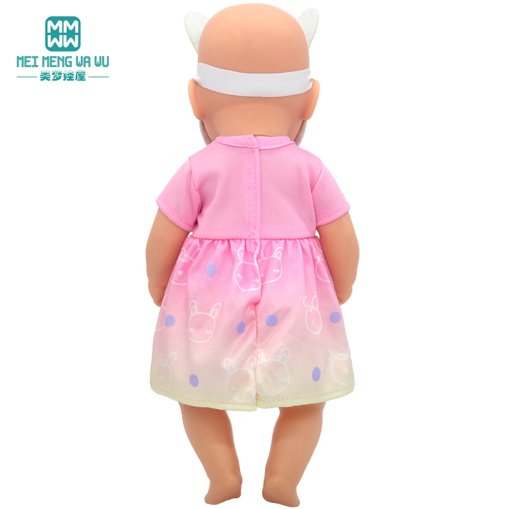 Mini Toys Doll Clothes 35cm 14inch Born Doll Fashion Blankets Dresses Onesies Suit Girl Gift