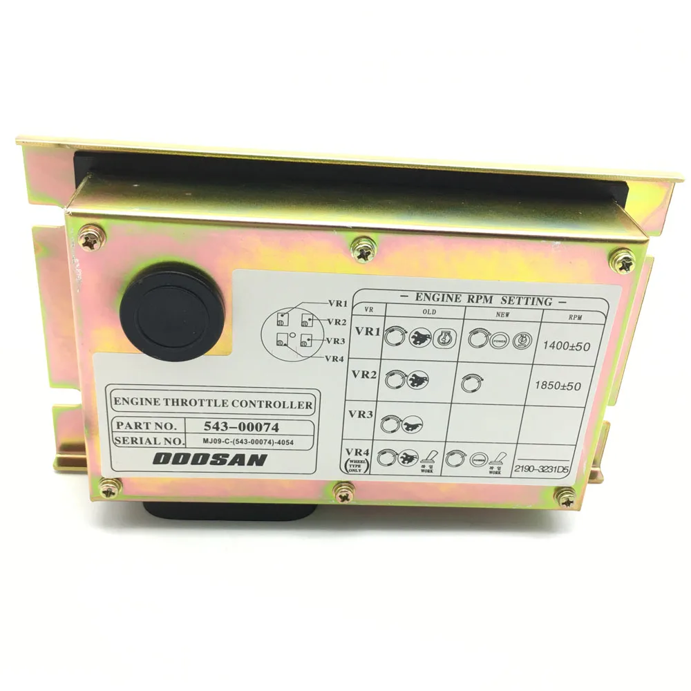 

XCWoOshop Excavator Controller 543-00074 Engine Throttle Controller Programmed for Daewoo Doosan Excavator DH225-7 DH220-5 Parts