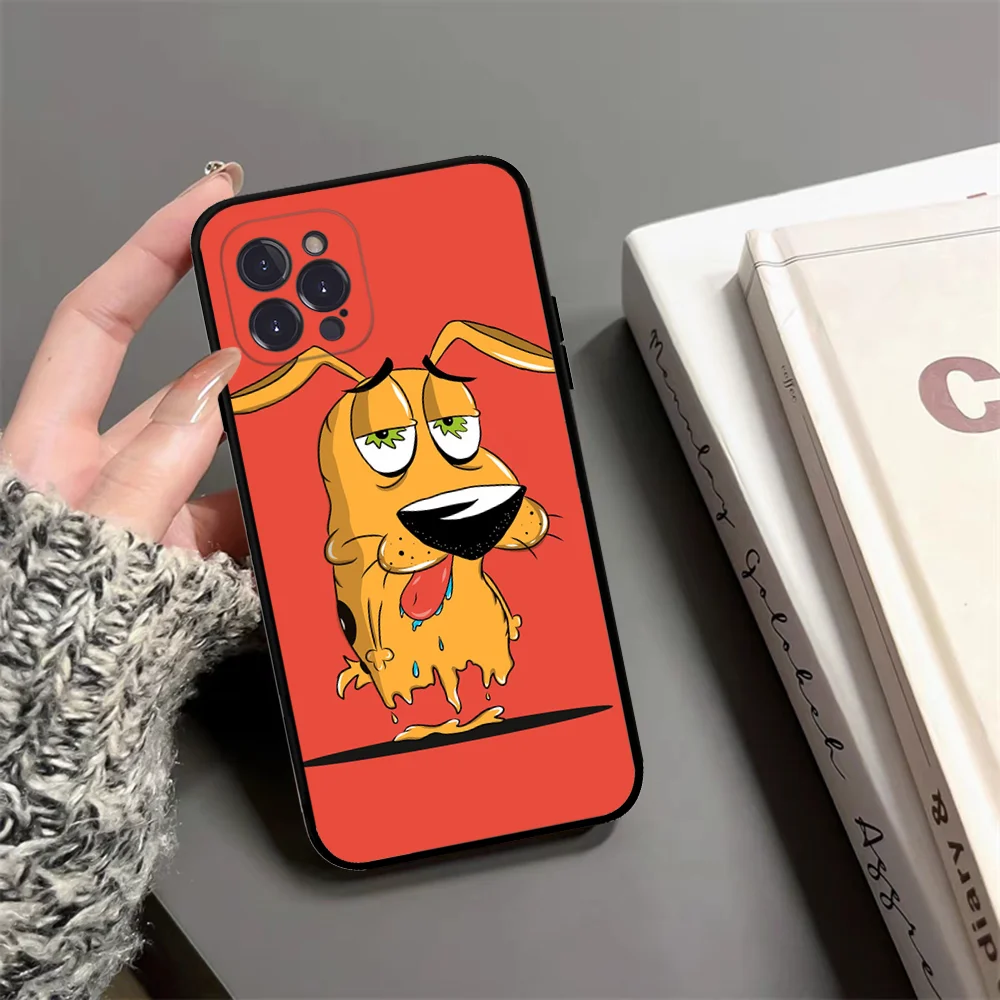 D-Dog-Courage-The-Cowardlys Phone Case For iPhone 15 14 13 12 Mini 11 Pro XS Max X XR SE 6 7 8 Plus Soft Silicone Cover image 6