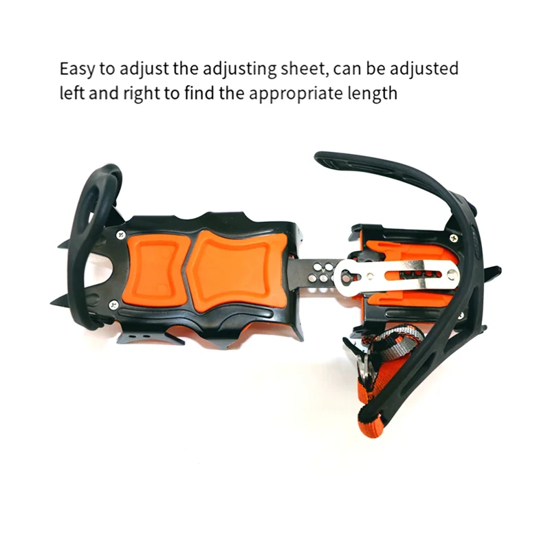 

RTENTE-12 Tooth Ice Snow Crampons Anti-Slip Climbing Gripper Shoe Covers Spike Cleats Snow Skid Crampon For Sport