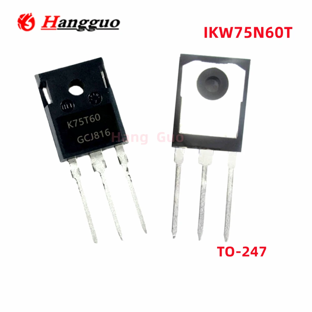 10PCS/LOT Original IKW75N60T K75T60 IGBT FET 600V TO-247 75A