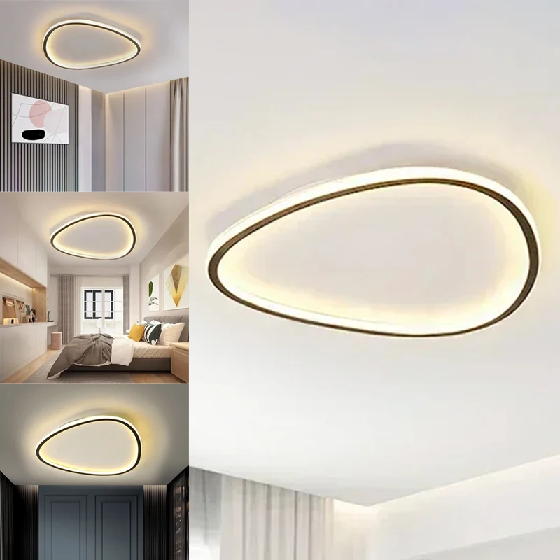 

DINDALLED Modern LED Ceiling Lamp Chandelier for Living Room Dining Room Bedroom Aisle Indoor Lighting Fixture Luster Light