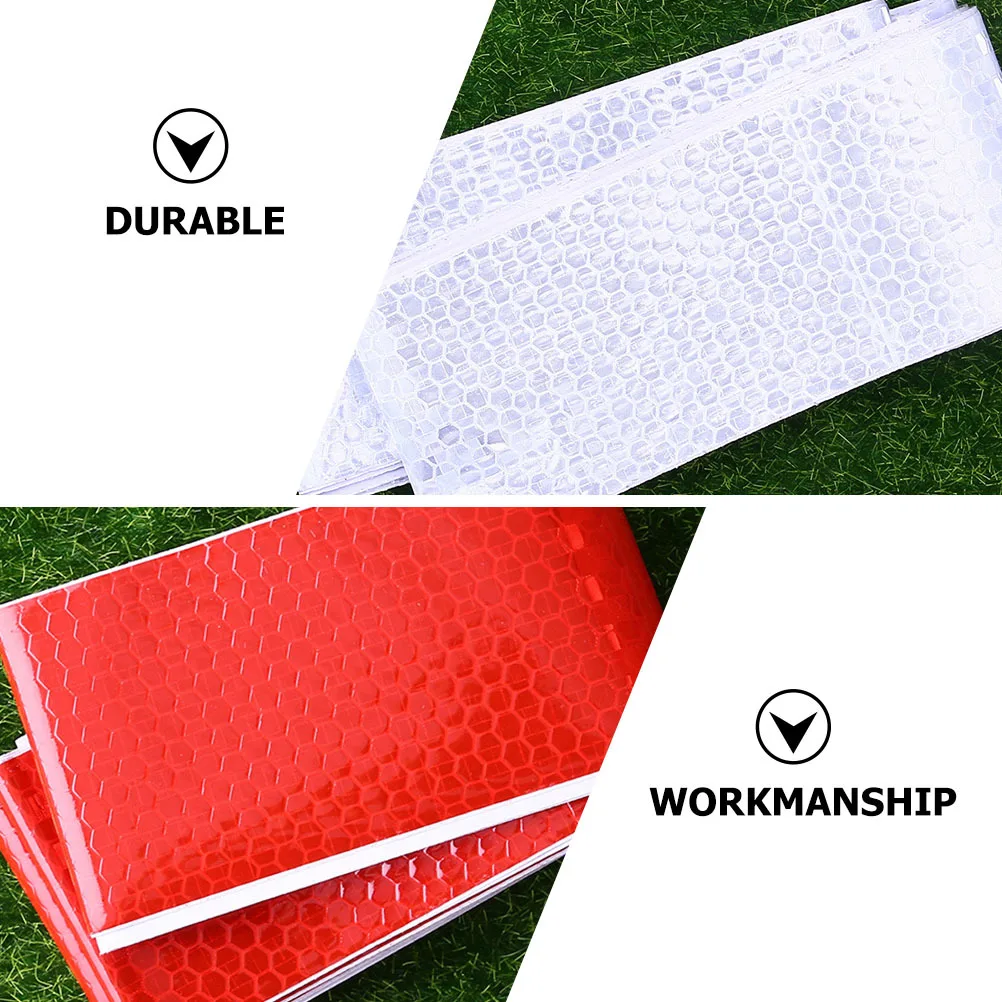 5 قطعة 5 لفات لاصق عاكس الشريط كريستال اللون شعرية قطاع لسيارة دراجة ديكور متعددة الأغراض السيارات مضيئة تحذير ملصق