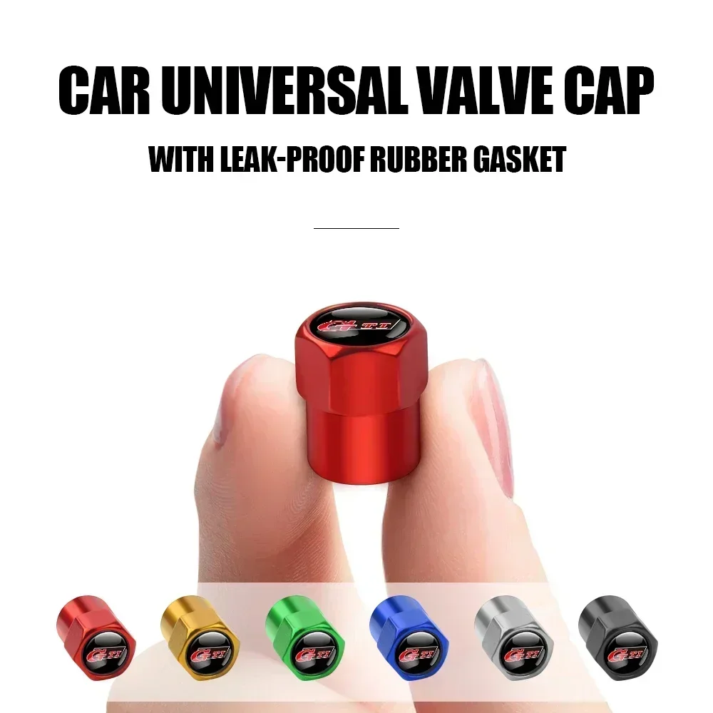4PCS Car Wheel Tires Valve Cap Covers Auto Accessories For Volkswagen Golf 4 5 Passat b8 b5 VW R Line Sharan Polo Tiguan GTI - view 2