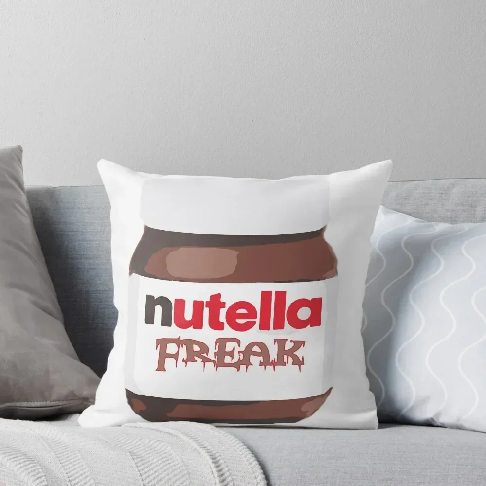 Nutella Freak Throw Pillow Decorative Cushion Cover pillow pillowcase Throw Pillow anime girl