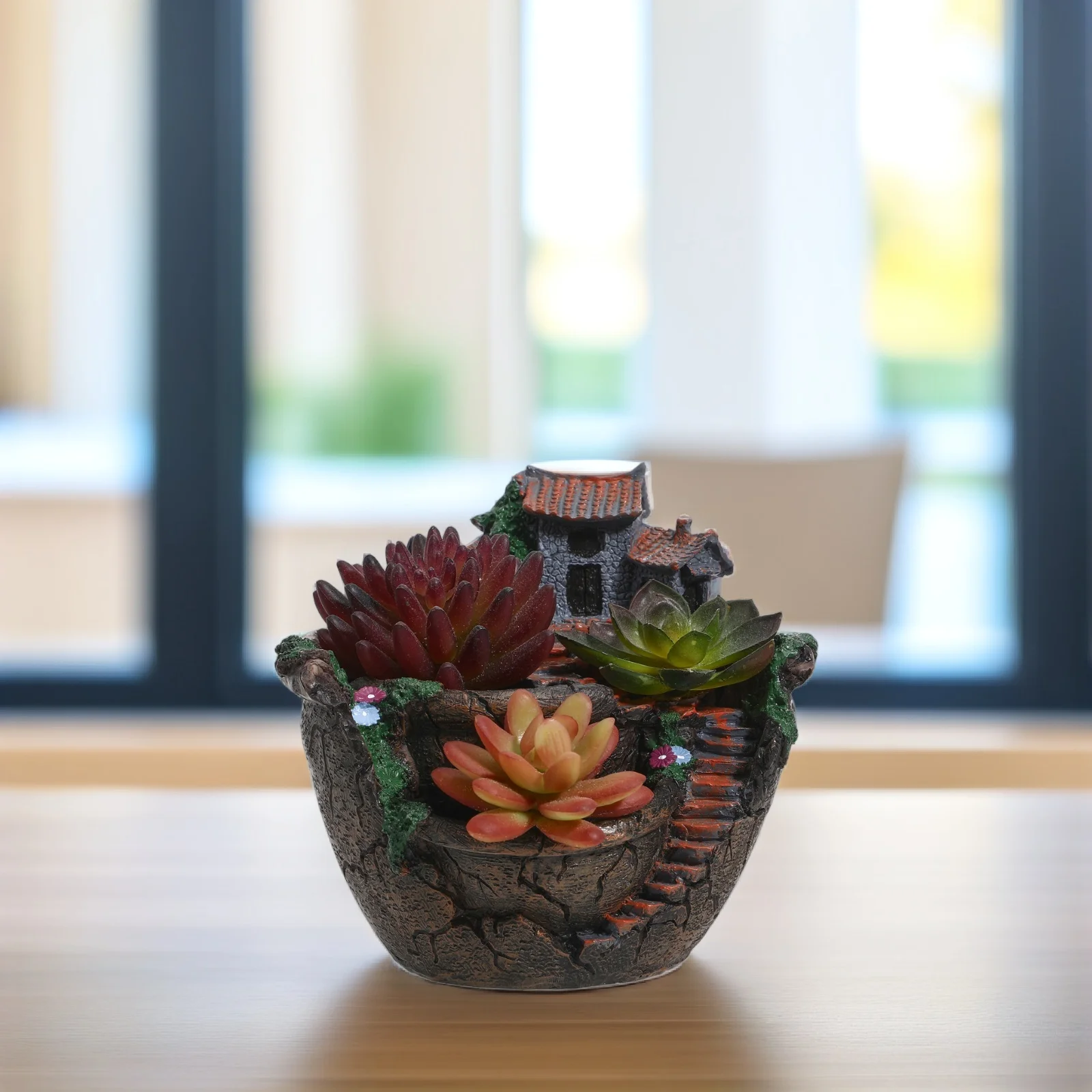 

Creative Flower Pot Mini Succulent Plant Holders Hanging Garden Decor for Desk Balcony Indoor Outdoor Decoration Plants